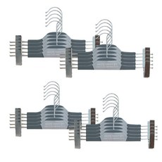 Sunwooland 防滑橡膠塗層裙褲架, 混合顏色, 20入