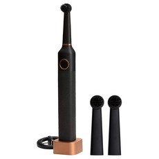 브루조니 전동칫솔 월 스트리트 컬렉션 + 칫솔모 2p, 블랙, 1개