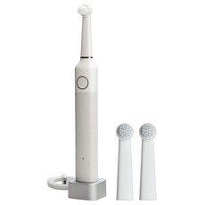 브루조니 월 스트리트 컬렉션 전동칫솔 + 칫솔모 2p, 화이트, 1개