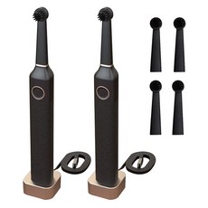 BRUZZONI 電動牙刷華爾街系列2p+刷頭4p, 黑色的