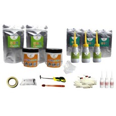 DIY磁磚縫隙浴室地板 2處用縫隙修補劑 Light 全套 白銀色, 1套