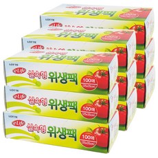 롯데이라이프 식자재 실속형 위생팩 25 x 35cm 100매, 9개