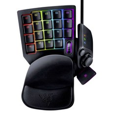 RAZER 雷蛇 薄膜式鍵盤+人體工學腕托, 黑色, Tartarus V2