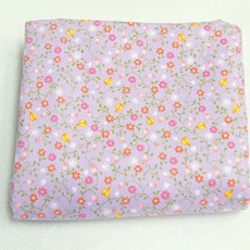 Fabric Art 純棉花園迷你花朵面料, 紫B121