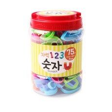 Magnetopia 數字遊戲磁鐵桶裝, 1個, 75片, 75件