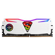 GEIL CL17 SUPER LUCE RGB SYNC 램 DDR4 8GB PC4-19200, DDR4 8GB PC4-19200(화이트), 1개
