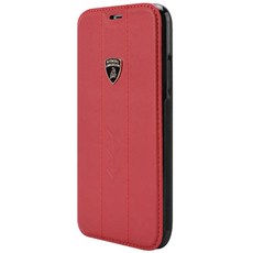 Lamborghini 藍寶堅尼 翻蓋式卡片收納手機殼 LB-TPUFCIPX-PED1