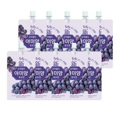 야미얌 곤약젤리 포도맛 냉장젤리, 130g, 10개
