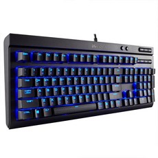 CORSAIR 海盜船 防塵防水 LED 藍色機械鍵盤韓文 104 鍵佈局 K68, 普通型, 混色(青軸)