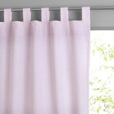 La Redoute 棉質素色窗簾 F64900, 淺粉色