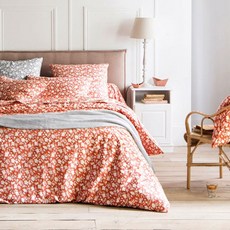 La Redoute 花朵圖案被單 F664653, 米色+玫瑰色