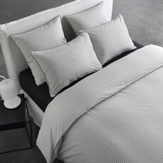 La Redoute 條紋滾邊被單 F664785, 白+碳