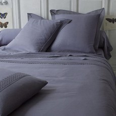 La Redoute 素色蕾絲棉質被單 F664214, 紫色