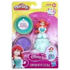 플레이도우 디즈니 프린세스 인형 유아용점토, 인어공주, 1개