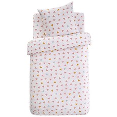 La Redoute 孩童粉色三角印花被套, 粉色印花