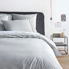 La Redoute 格紋圖案被單 F664247, 藍色 + 白色