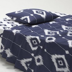 La Redoute 紮染圖案薄被 F663470, 藍色 + 白色