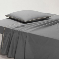 La Redoute 素色被套+床罩+枕頭套, 灰色+米色