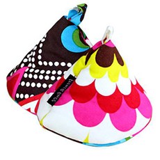 FRench Bull 圖案印花錐形廚房手套組 2入, 1套, 馬賽克