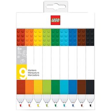 LEGO 樂高 馬克筆 9色組, 混色, 1套