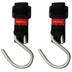 피셔프라이스 멀티 유모차 걸이 2p, 검정, 1개