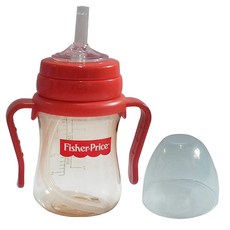 fisher-price 費雪 PPSU多功能吸管杯, 紅色, 200ml, 1個