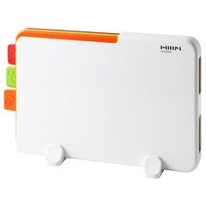 HANSSEM 多功能砧板組, 螢光色款, 1組, 立架腳座 2入+砧板架+砧板 3入