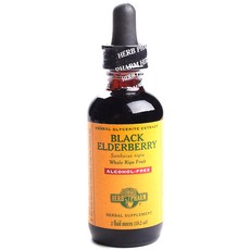 허브팜 블랙 엘더베리 글리서라이트 추출물, 59.2ml, 1개