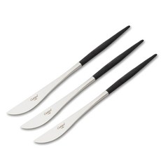 큐티폴 고아 디저트나이프, 블랙, 3개