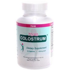 프로퍼뉴트리션 70/40 콜로스트럼 500mg 캡슐, 90개입, 1개, 90정