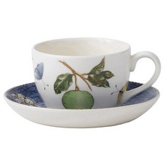WEDGWOOD Saras Garden咖啡杯+杯盤 0.2L, 1組, 藍色