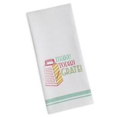 Design Imports 메이크 투데이 그레이트 프린티드 디쉬타월 키친크로스, 혼합 색상, 1개