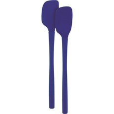 토볼로 플렉스-코어 올 실리콘 미니 스패츌러 & 스푸눌라 볶음스푼 2종 세트, Blue, 1개