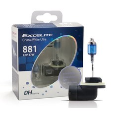 EXCELITE 水晶白光超級鹵素燈泡 2入, 881, 881, 2個