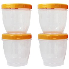 Grosmimi 食品收納盒, 橘色, 1組