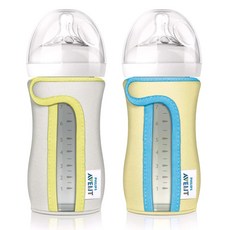 PHILIPS AVENT 新安怡 玻璃奶瓶套 SCF676/01 240ml, 隨機出貨, 1組