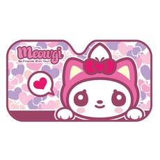 3S 圖案印花汽車擋風玻璃遮陽板, 1個, Miogi之心