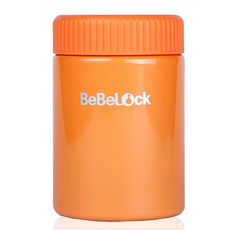 베베락 보냉보온 이유식통, 오렌지, 260ml, 1개