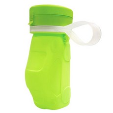 아가프라 실리콘 빨대 바틀, 그린, 300ml