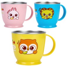 Edison 愛迪生 Friends系列防滑單柄不鏽鋼杯, 隨機出貨, 4入