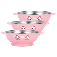 Edison 愛迪生 Friends系列防滑不鏽鋼碗, 粉色, 3入