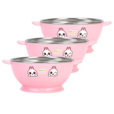 에디슨 국산 프렌즈 논슬립 스텐 공기, 토끼 래니, 3개