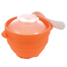 Richell 利其爾 副食品耐熱矽膠碗, 混色, 1組