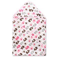 MomSCare 新生兒用絎縫連帽包巾 CDRWR004