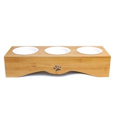 Petmate 晨寵陶瓷實木餐具3件, 4023, 1個