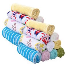 Mom's care 嬰兒印花棉質毛巾 CDRHD009 8入 2件組