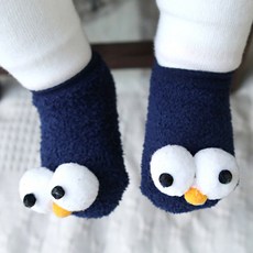 맘스케어 유아용 입체 왕눈이 포인트 양말