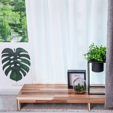 Home in Home 純亞麻窗簾 180, 白色