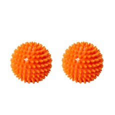 원더코어 스파이키 마사지볼 6cm, 오렌지, 2개