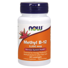 나우푸드 메틸 B-12 5000mcg 로렌지, 60개입, 1개, 60정